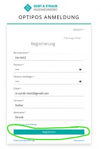 Portal-Registrierung