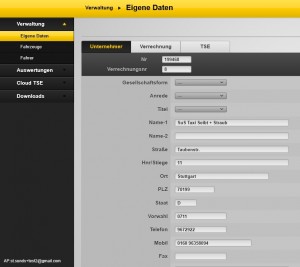 TSE-Portal eigene Daten